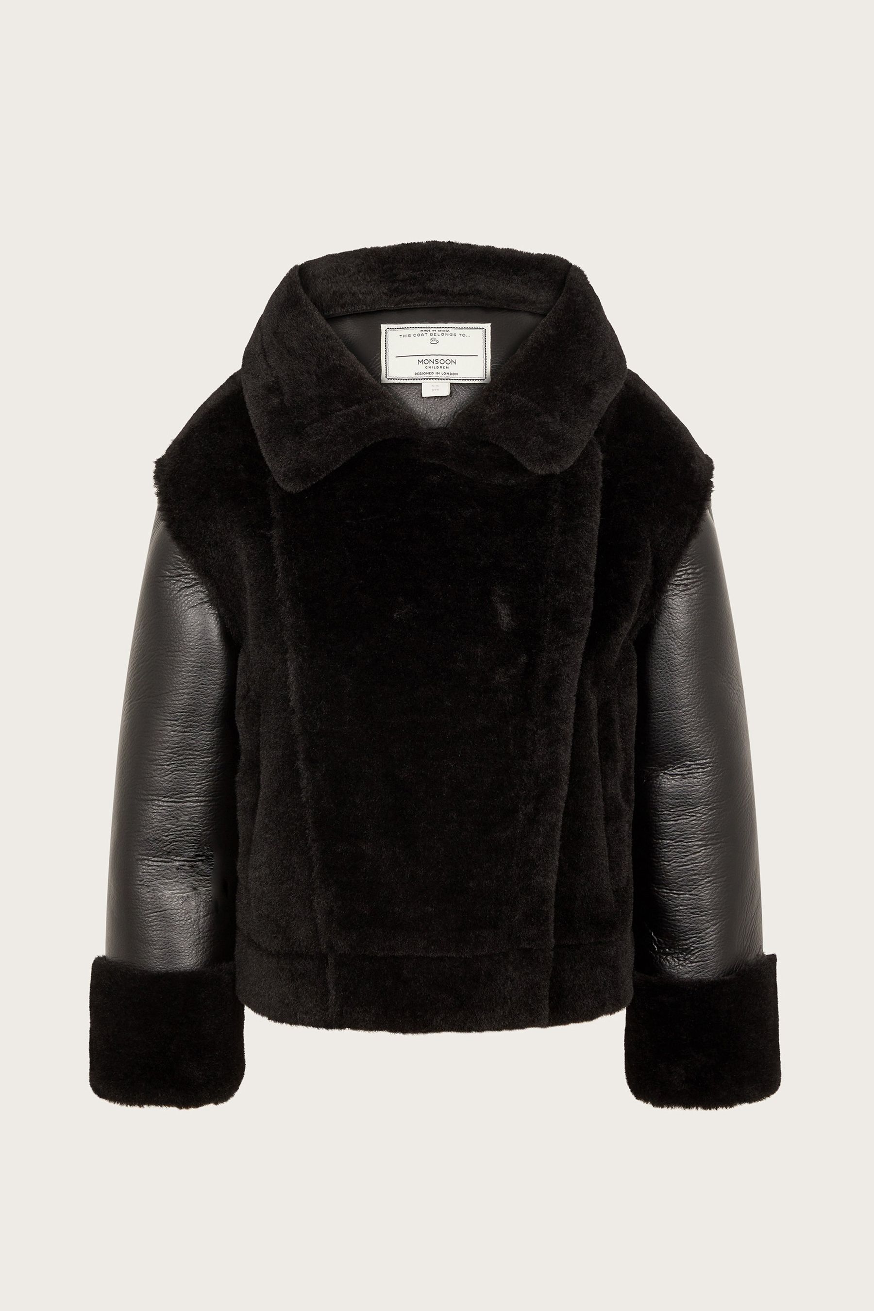 Monsoon faux fur jacket clearance