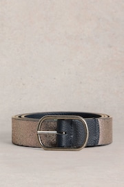 White Stuff Metallic Reversible Leather Belt - Image 1 of 3