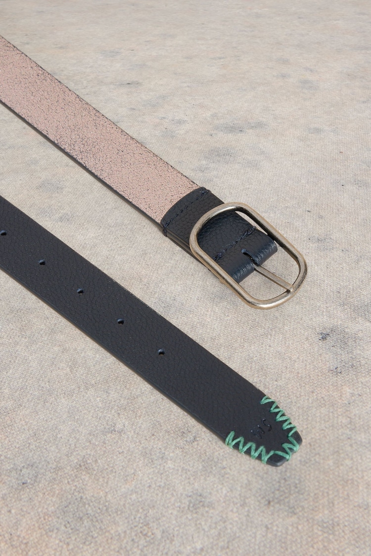 White Stuff Metallic Reversible Leather Belt - Image 3 of 3