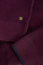 White Stuff Purple Newport Merino Henley Jumper - Image 6 of 6