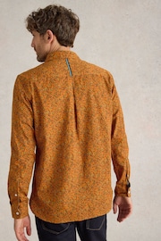 White Stuff Orange 100% Cotton Climbing Thorns Printed Shirt - Image 2 of 6