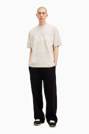 AllSaints Natural Biggy Short Sleeve Crew T-Shirt - Image 4 of 6