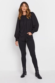 Long Tall Sally Black Long Sleeve Yoke Shirred Cuff Blouse - Image 2 of 5