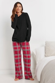 Long Tall Sally Red Check Pyjamas Joggers - Image 1 of 4