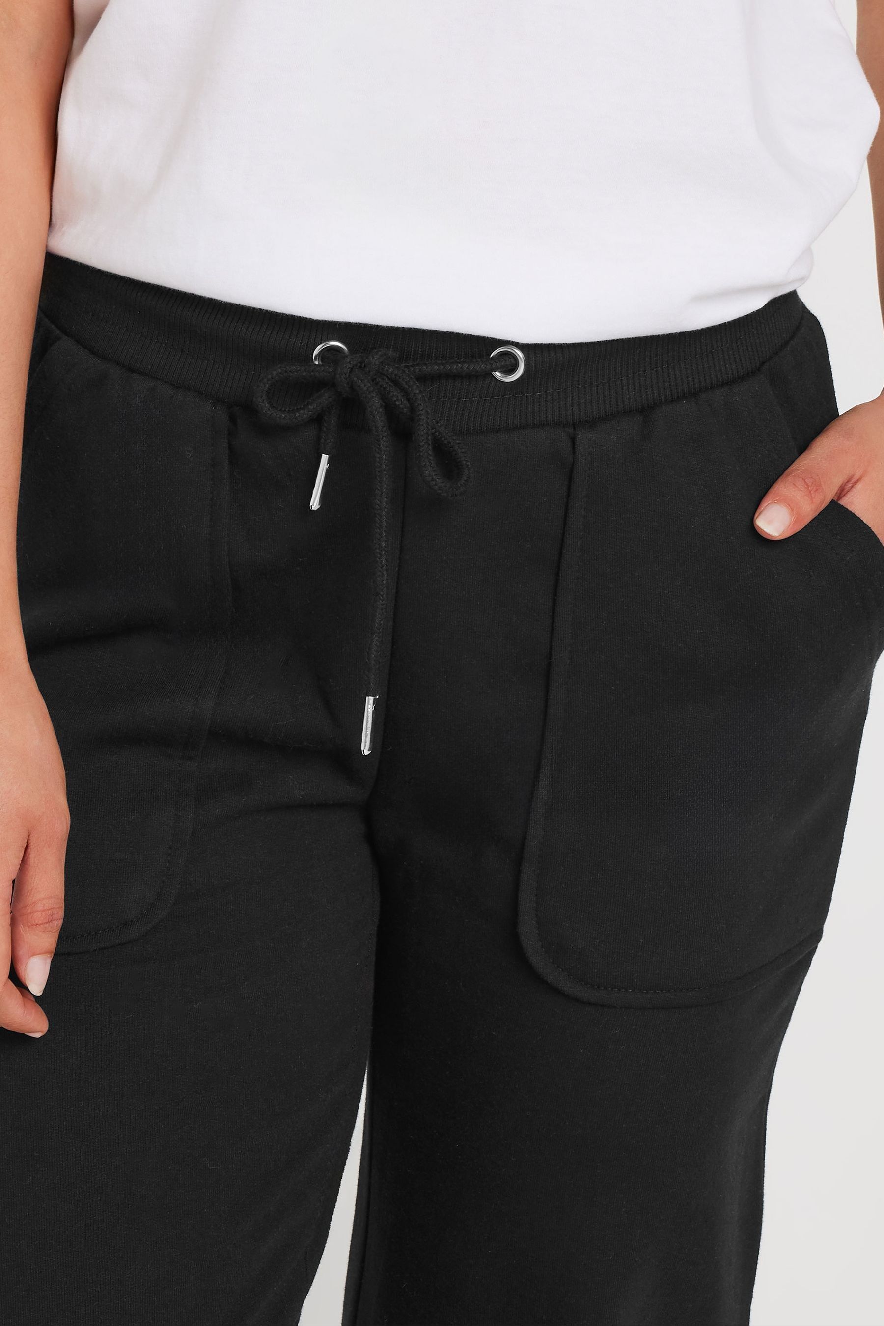 Black patch pocket joggers 2025