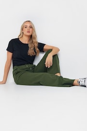 Long Tall Sally Green Patch Pocket Wide Leg Joggers - Image 2 of 3