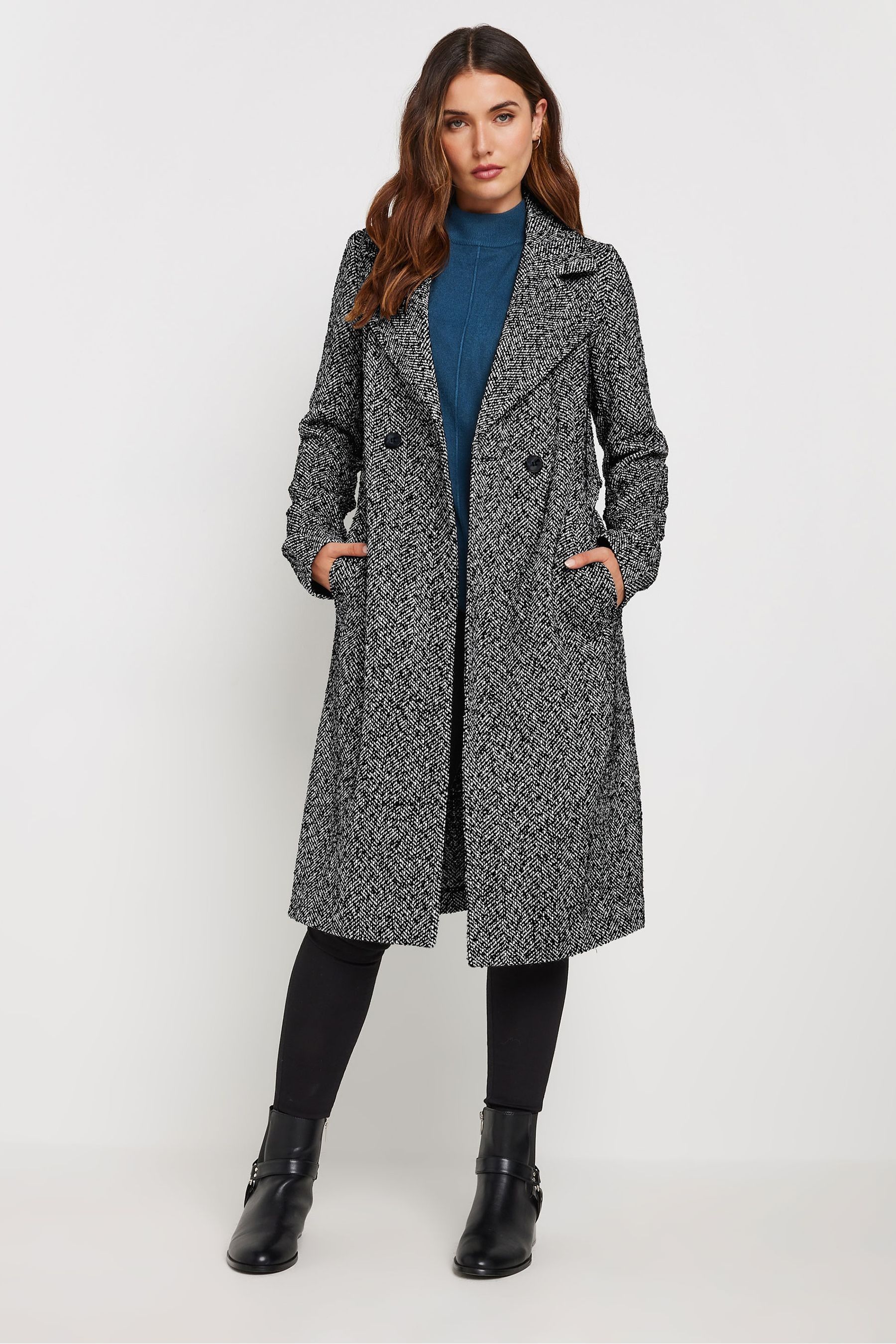 All about eve herringbone coat hotsell