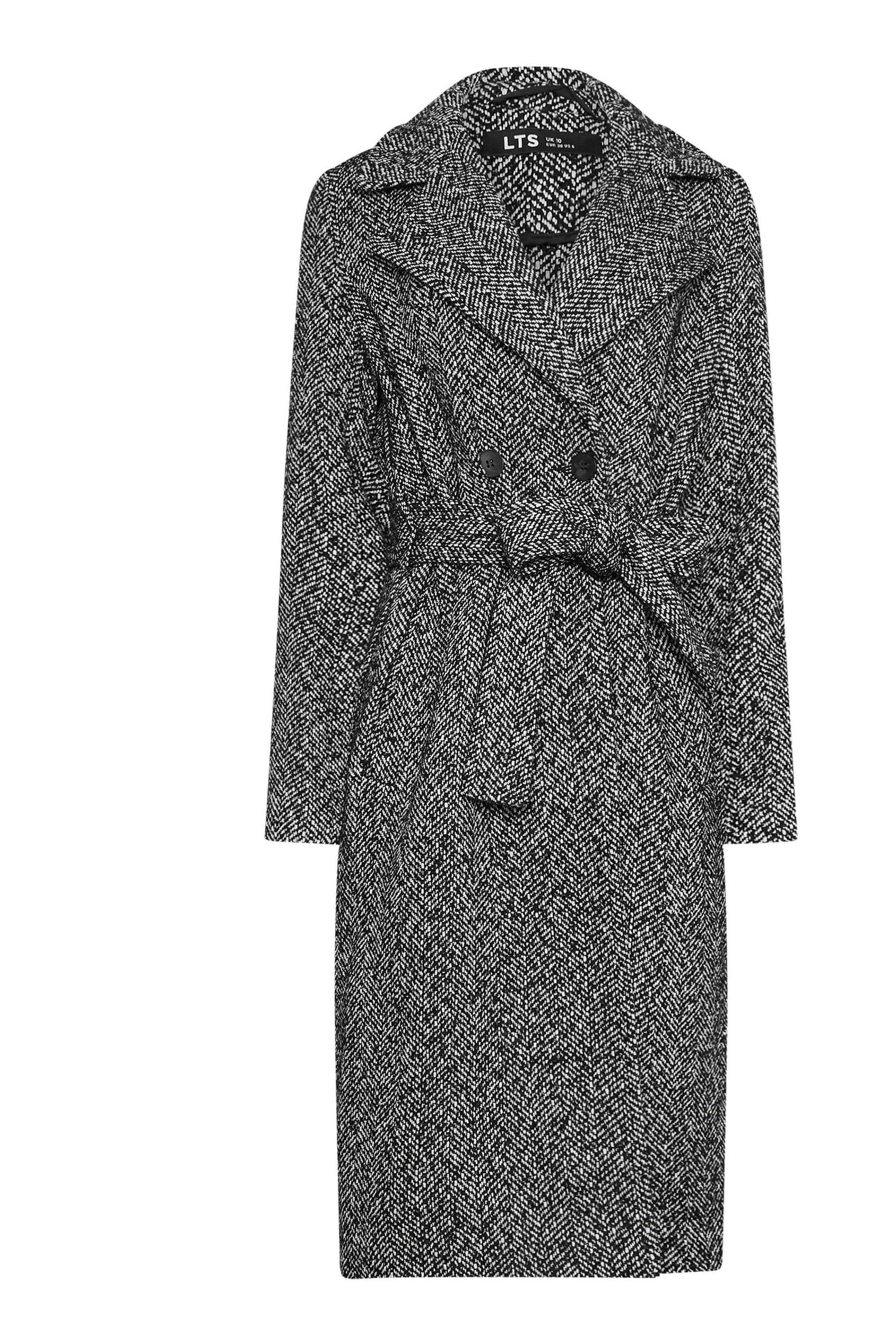 Herringbone wrap coat shop