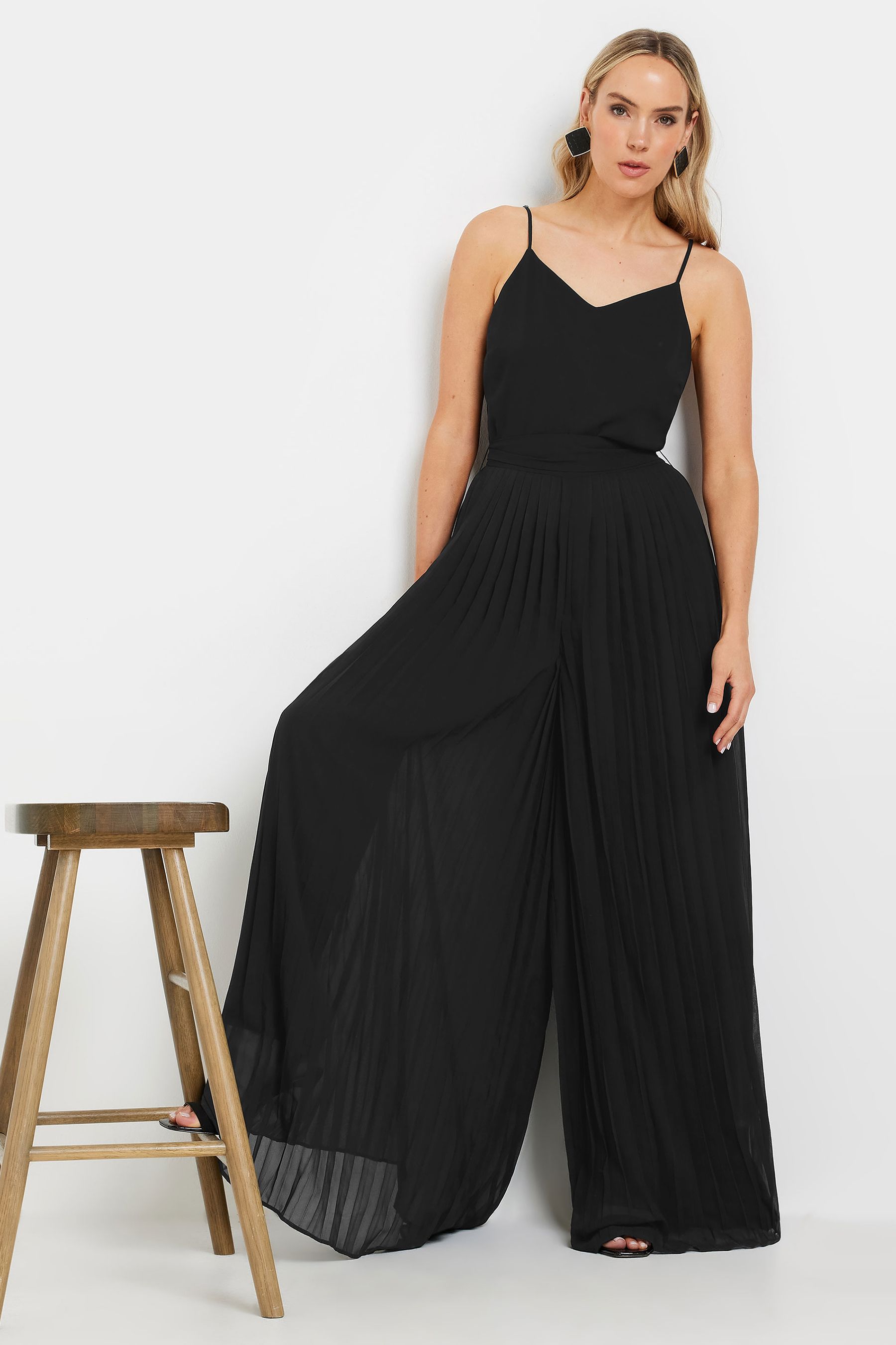 Pleated jumpsuit deals
