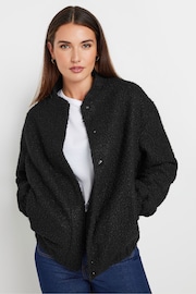 Long Tall Sally Black Cosy Bomber Jacket - Image 1 of 5