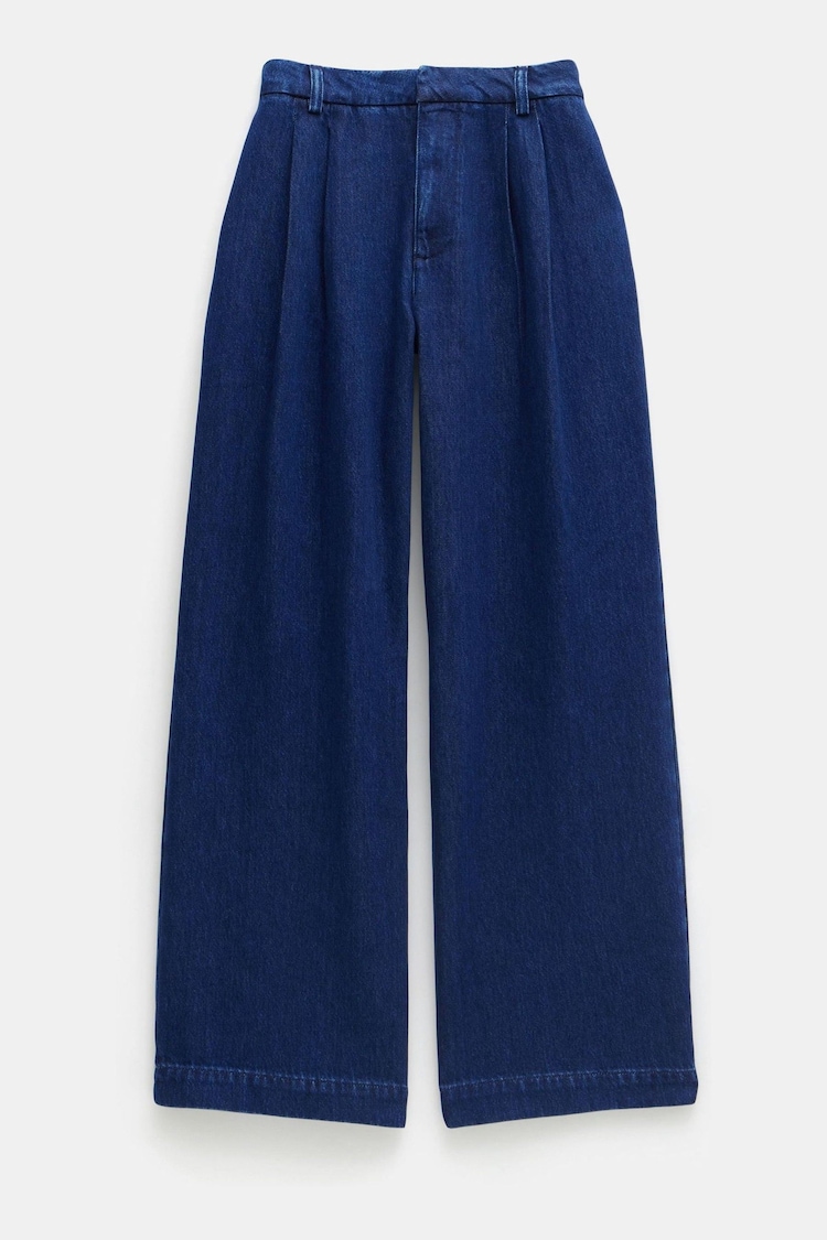 Hush Blue Lya Pleated Wide Leg Jeans - Image 5 of 5