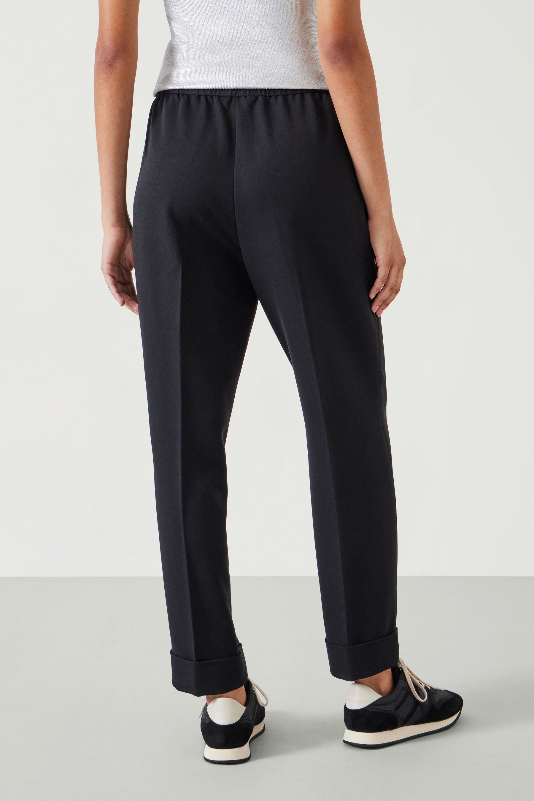 Buy Hush Black Slim Pull On Suit Trousers from Next United Arab Emirates