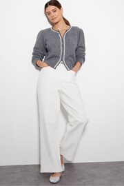 Monsoon Grey Pia Pearl Cardigan - Image 2 of 5