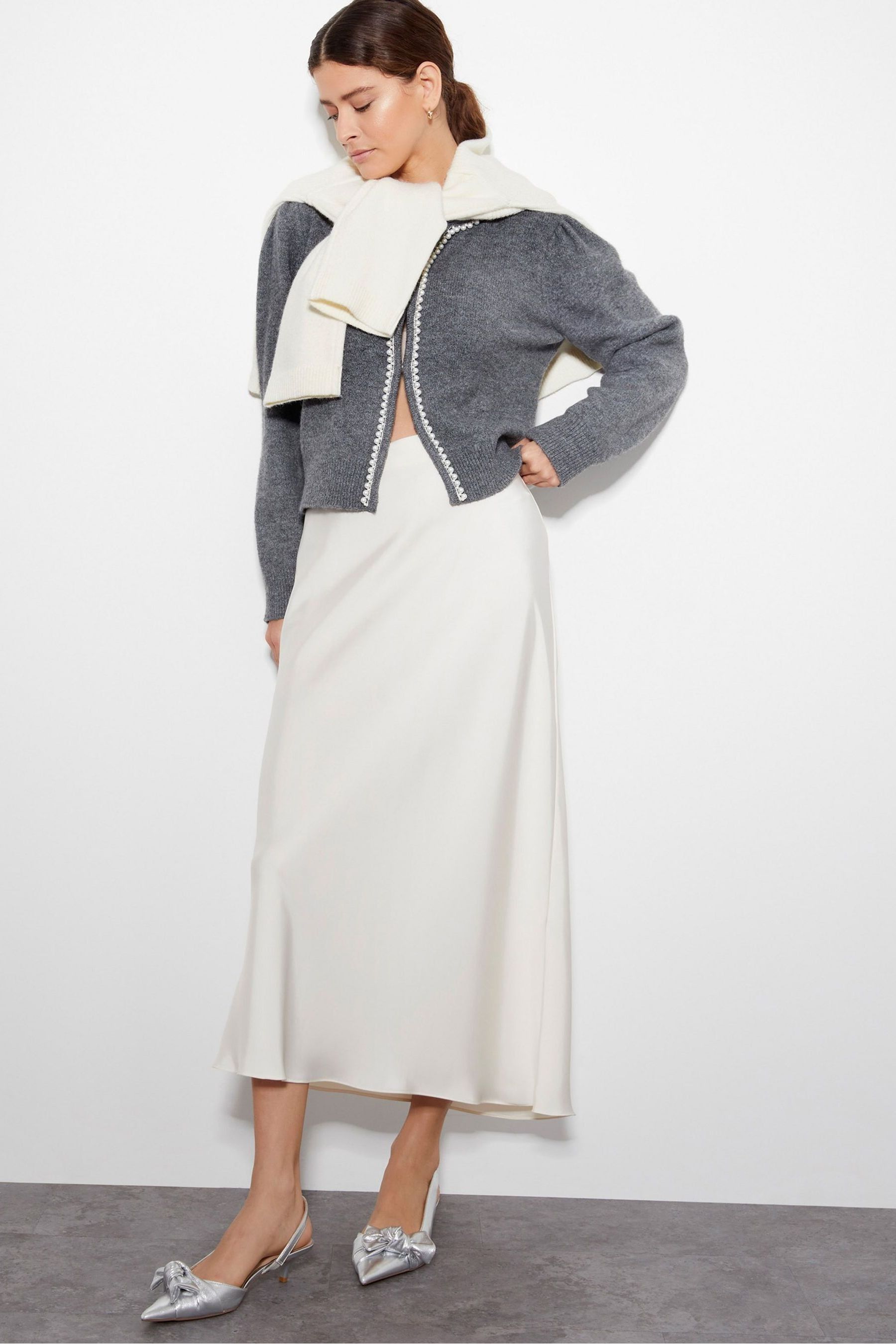 Monsoon grey cardigan hot sale