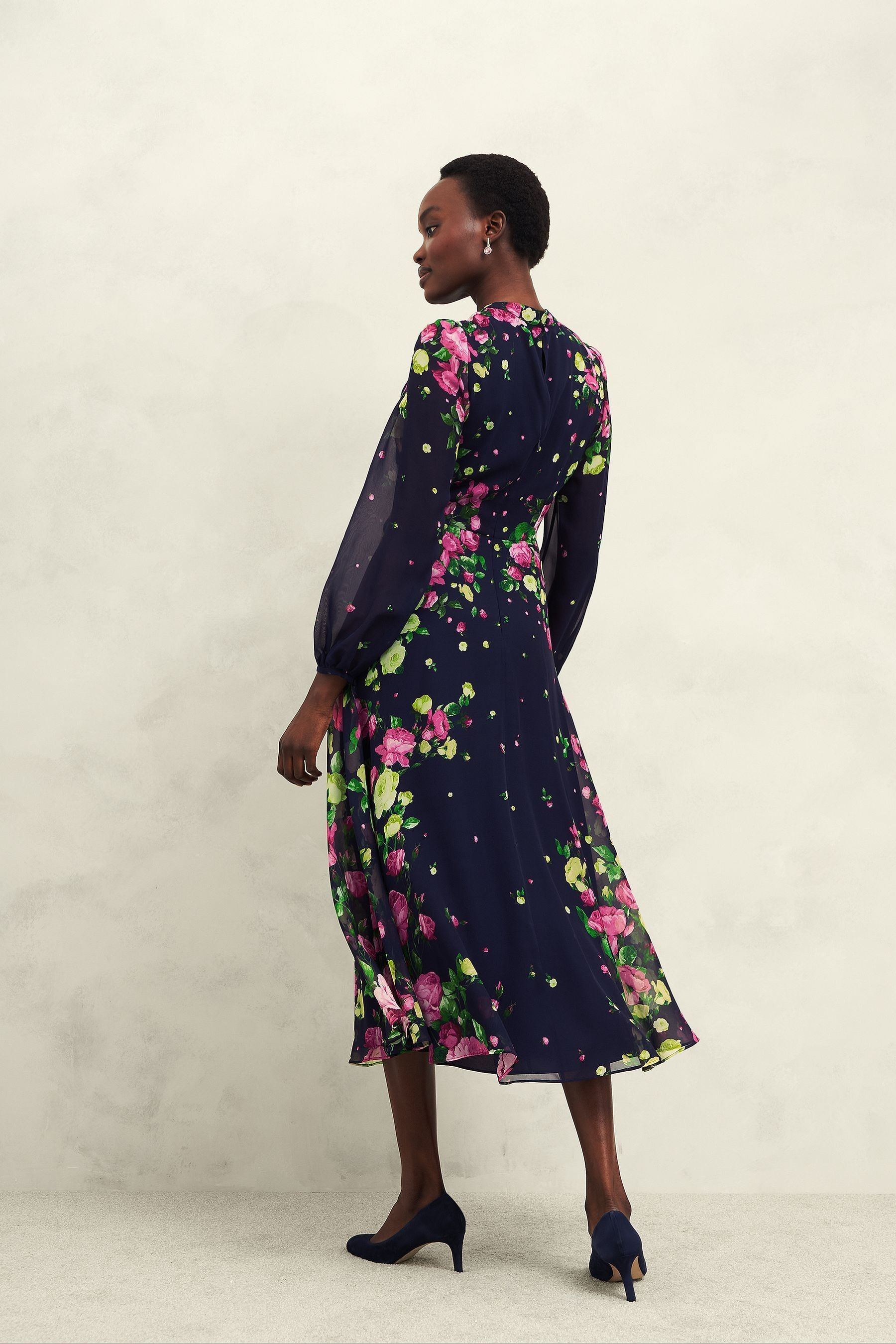 Buy Hobbs Blue Eva Silk Dress from Next Bahrain