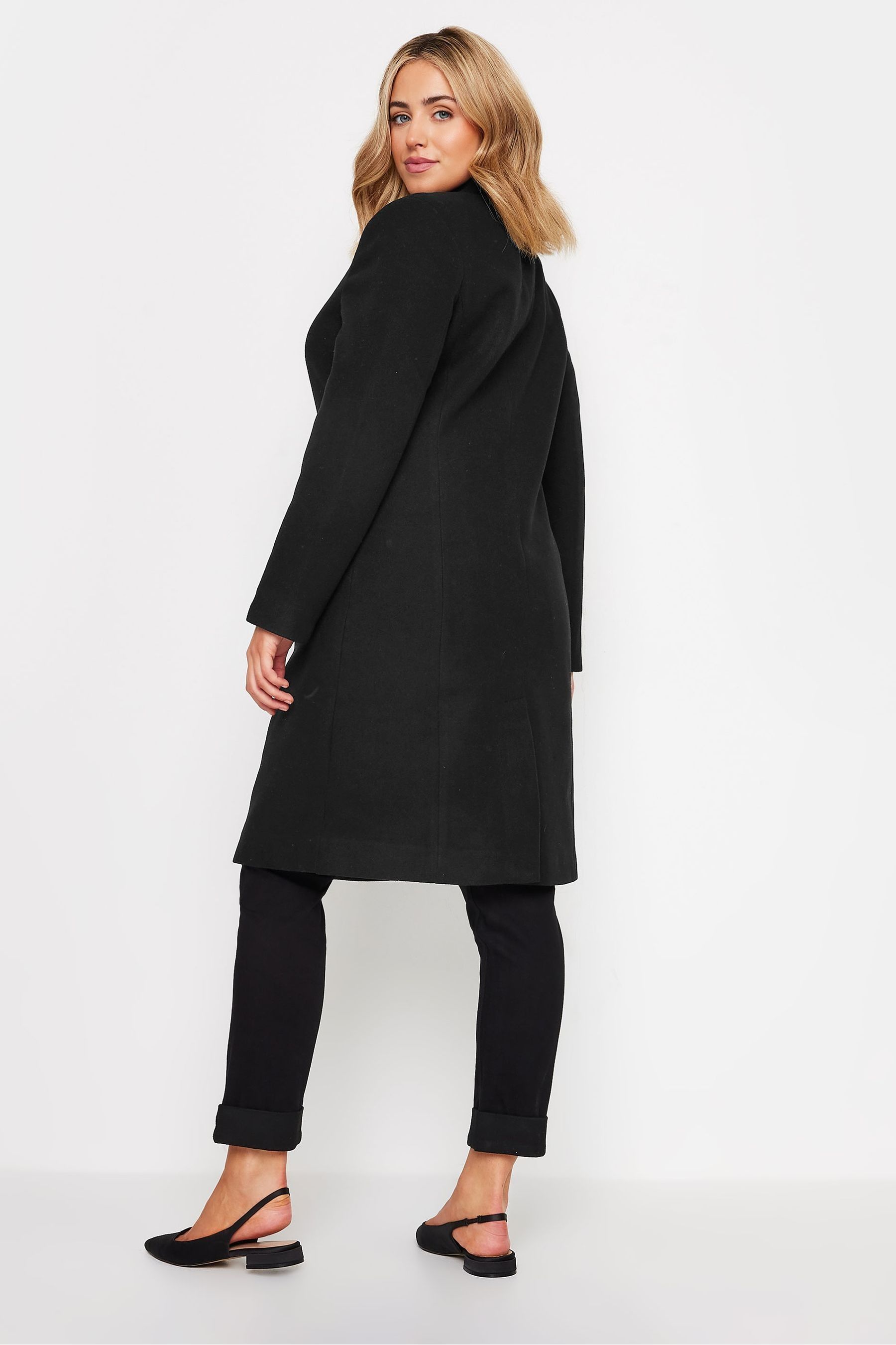 M Co Black Tailored City Coat