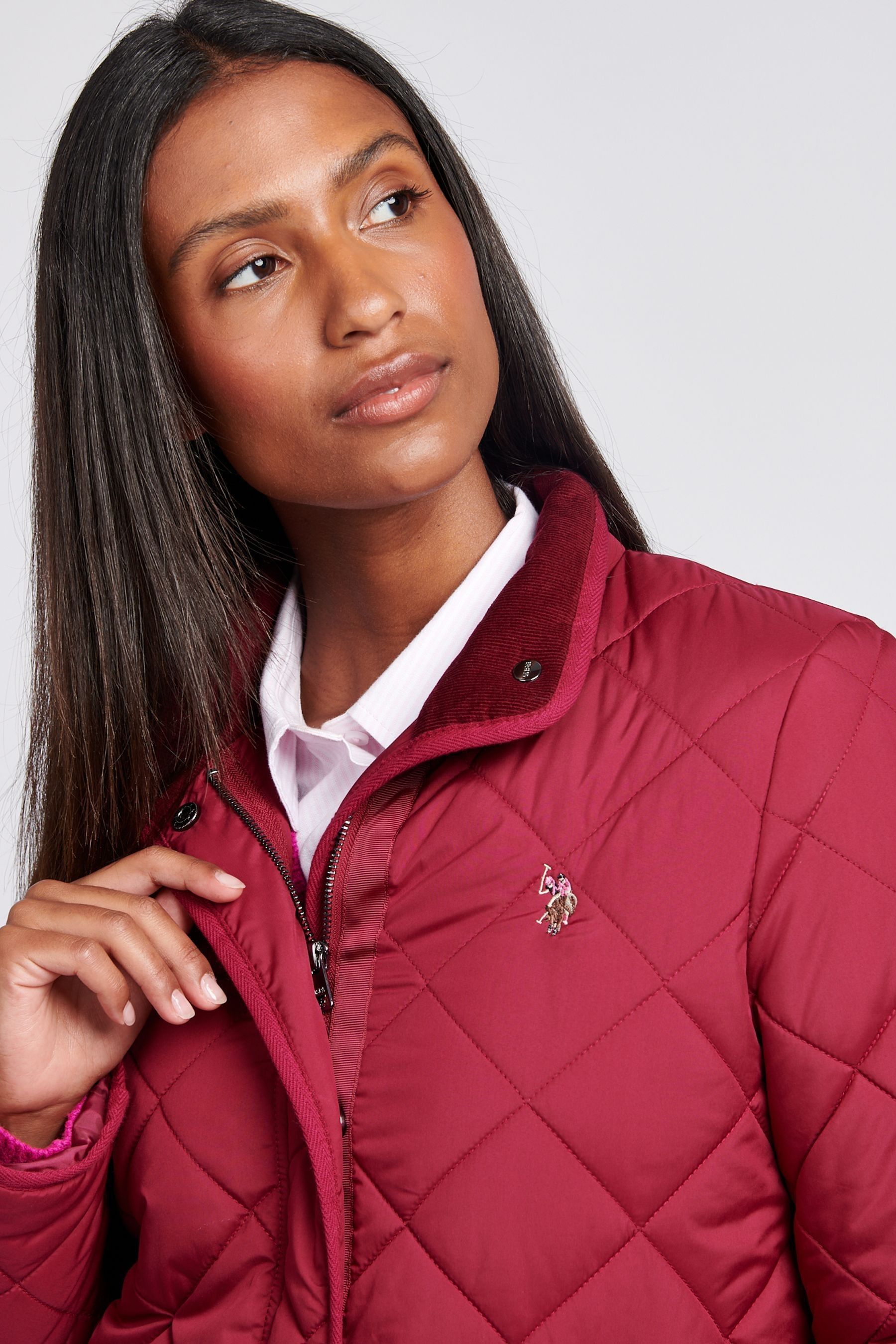 Buy U.S. Polo Assn. Red Womens Lightweight Quilted Jacket from Next Malta