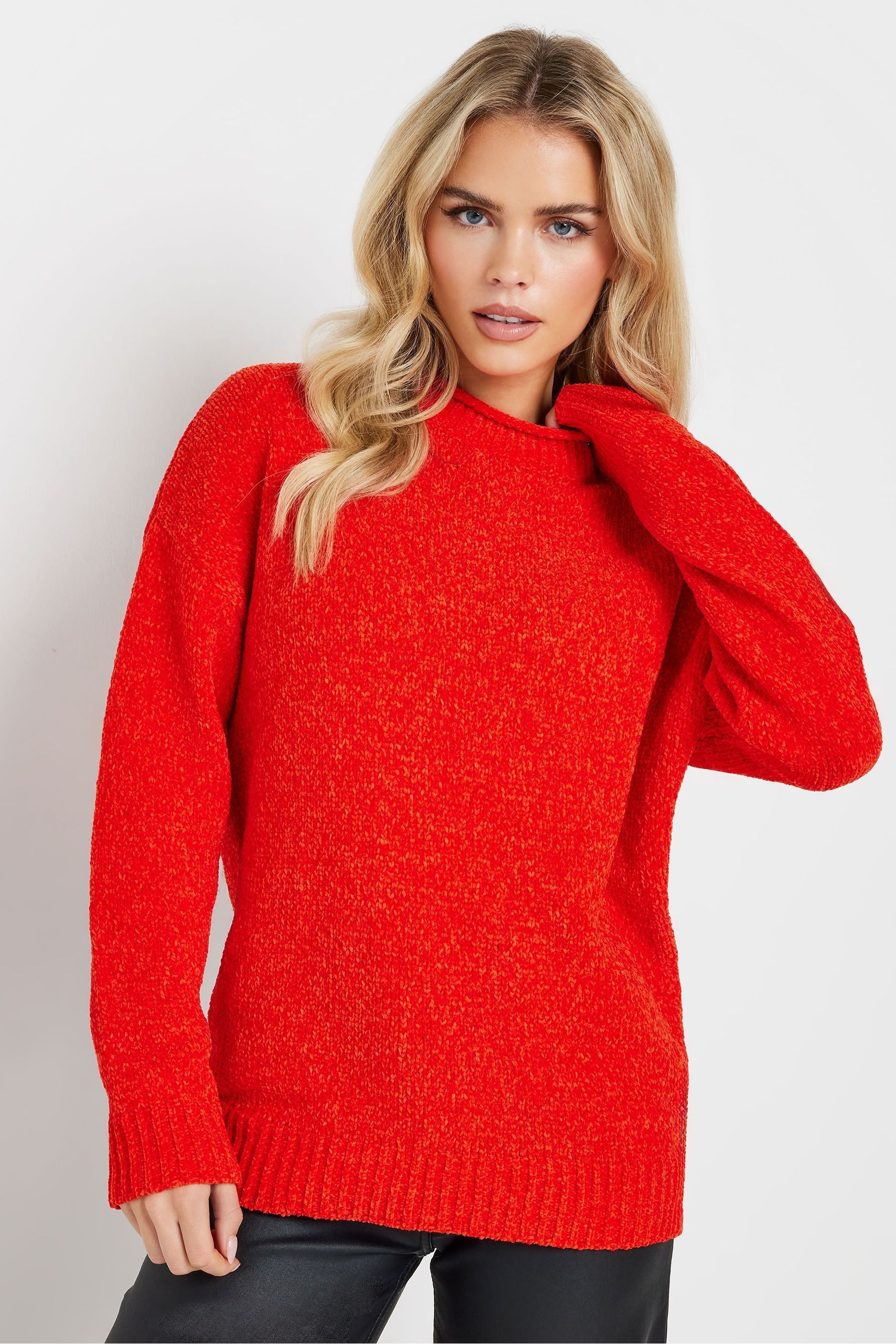Red chenille jumper hot sale