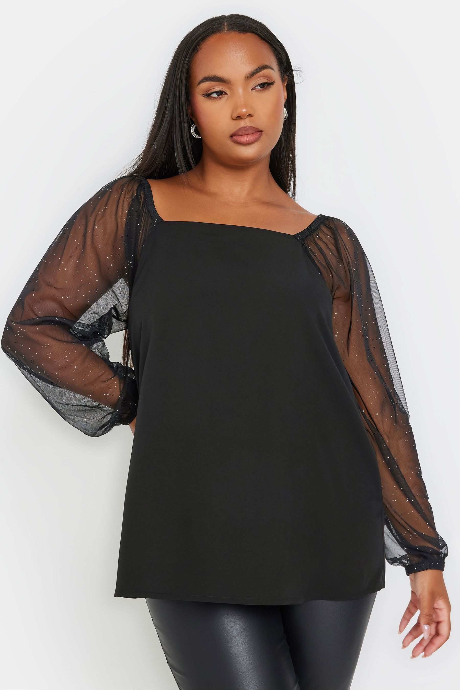 Plus size sparkle top shop