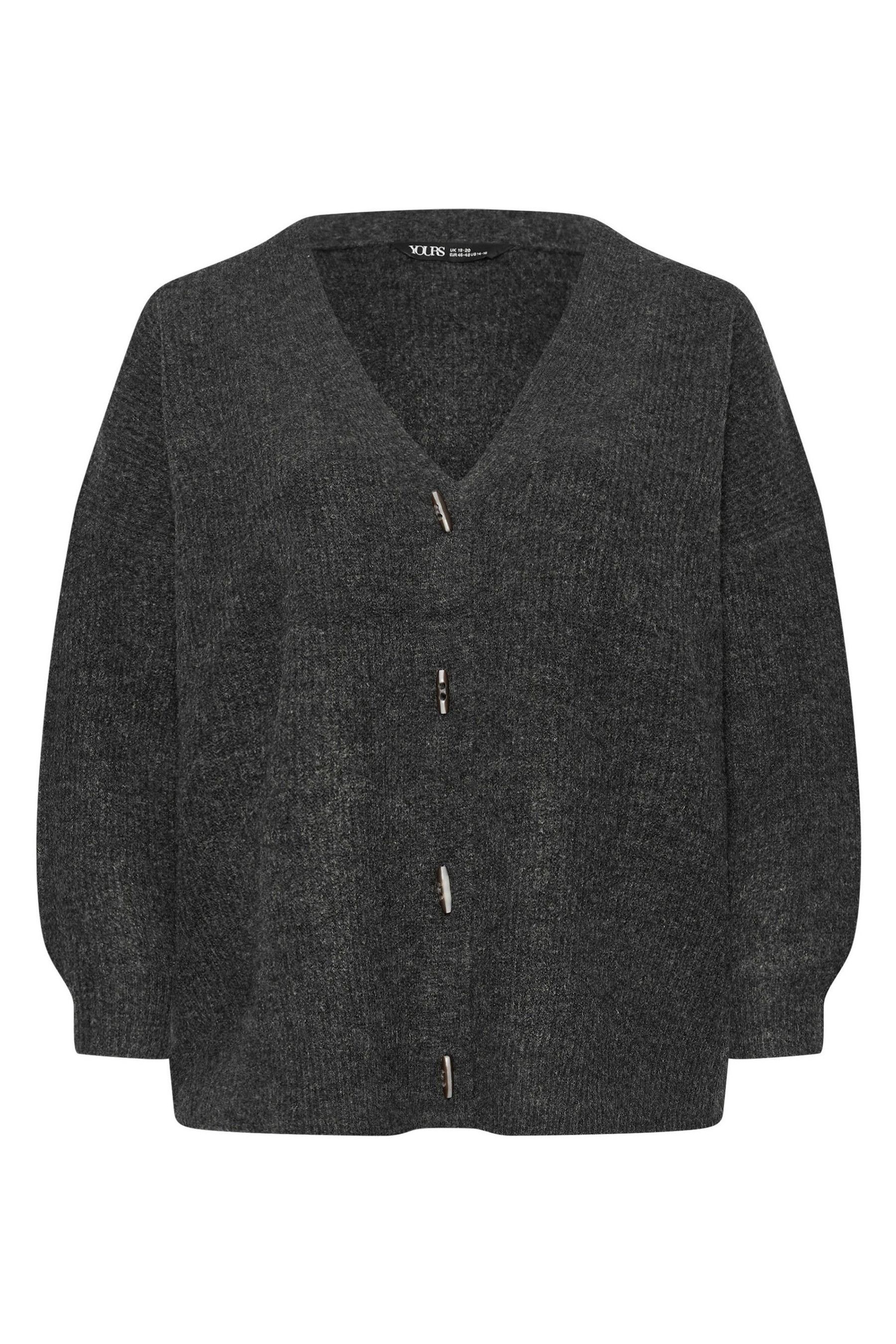 Buy Yours Curve Grey Button Through Cardigan from Next Ireland
