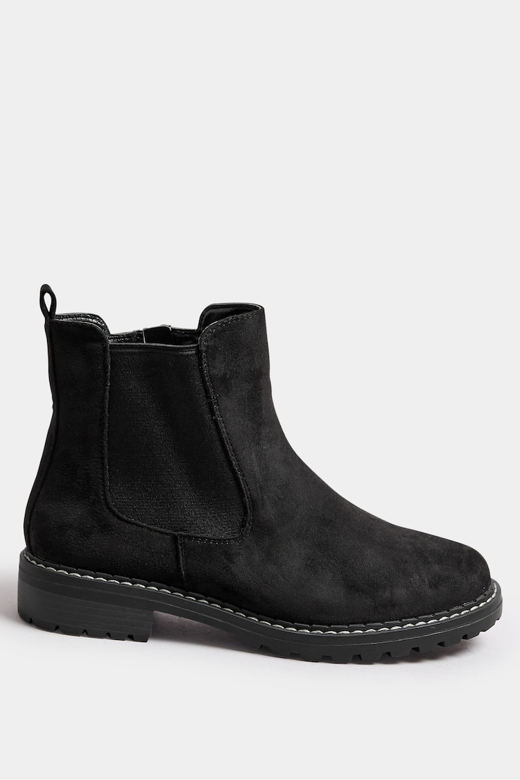 Yours Curve Black Extra-Wide Fit Casual Chelsea Boots - Image 2 of 4