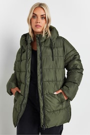 Yours Curve Green Sporty Short Coat - Image 1 of 5