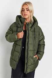 Yours Curve Green Sporty Short Coat - Image 2 of 5