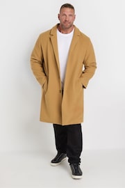 BadRhino Big & Tall Brown Luxe Overcoat - Image 1 of 2