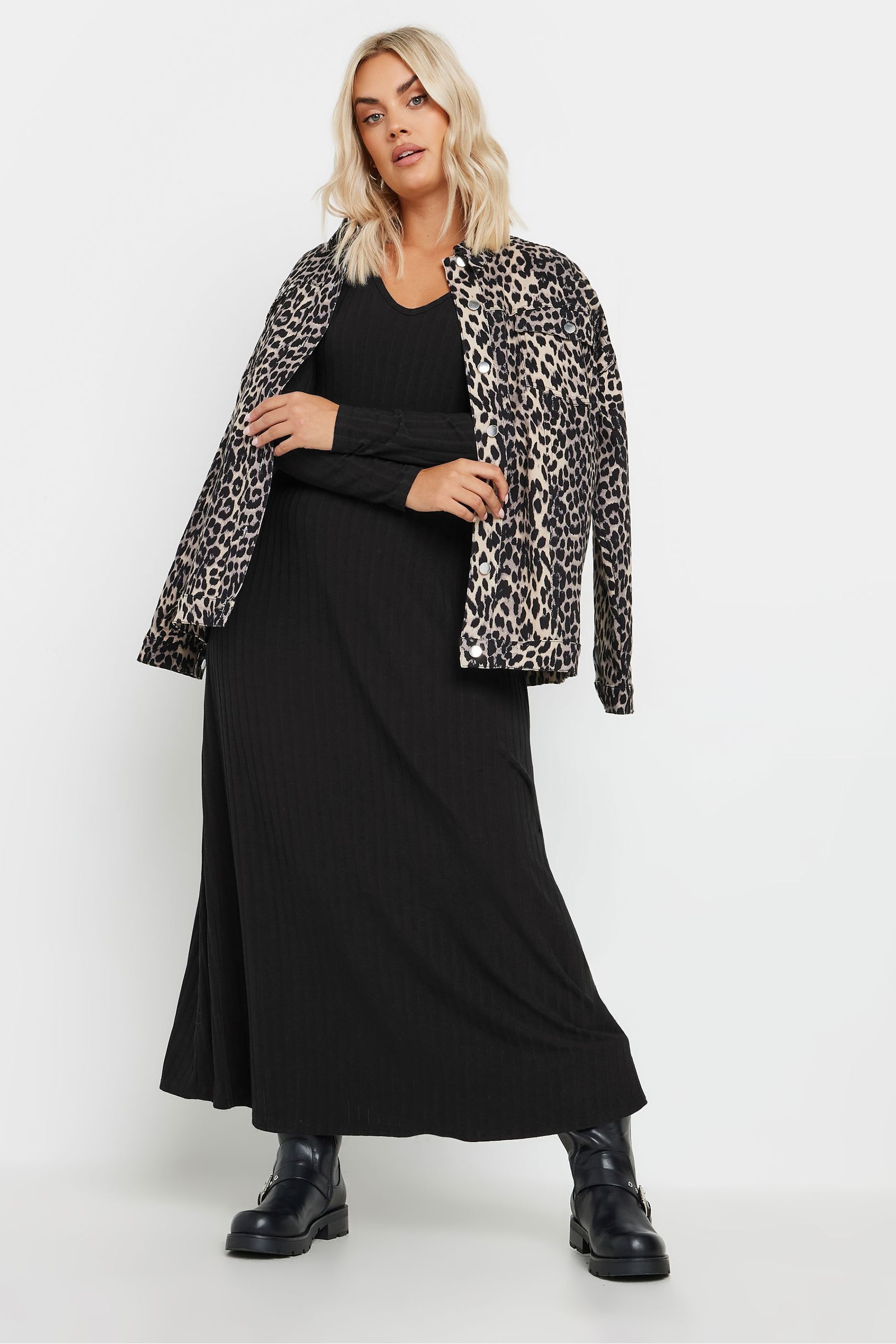 Buy Yours Curve Black Scuba Square Neck Pinafore Dress from Next Belgium