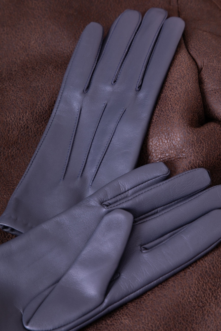 Lakeland Leather Blue Blea Classic Gloves - Image 2 of 3