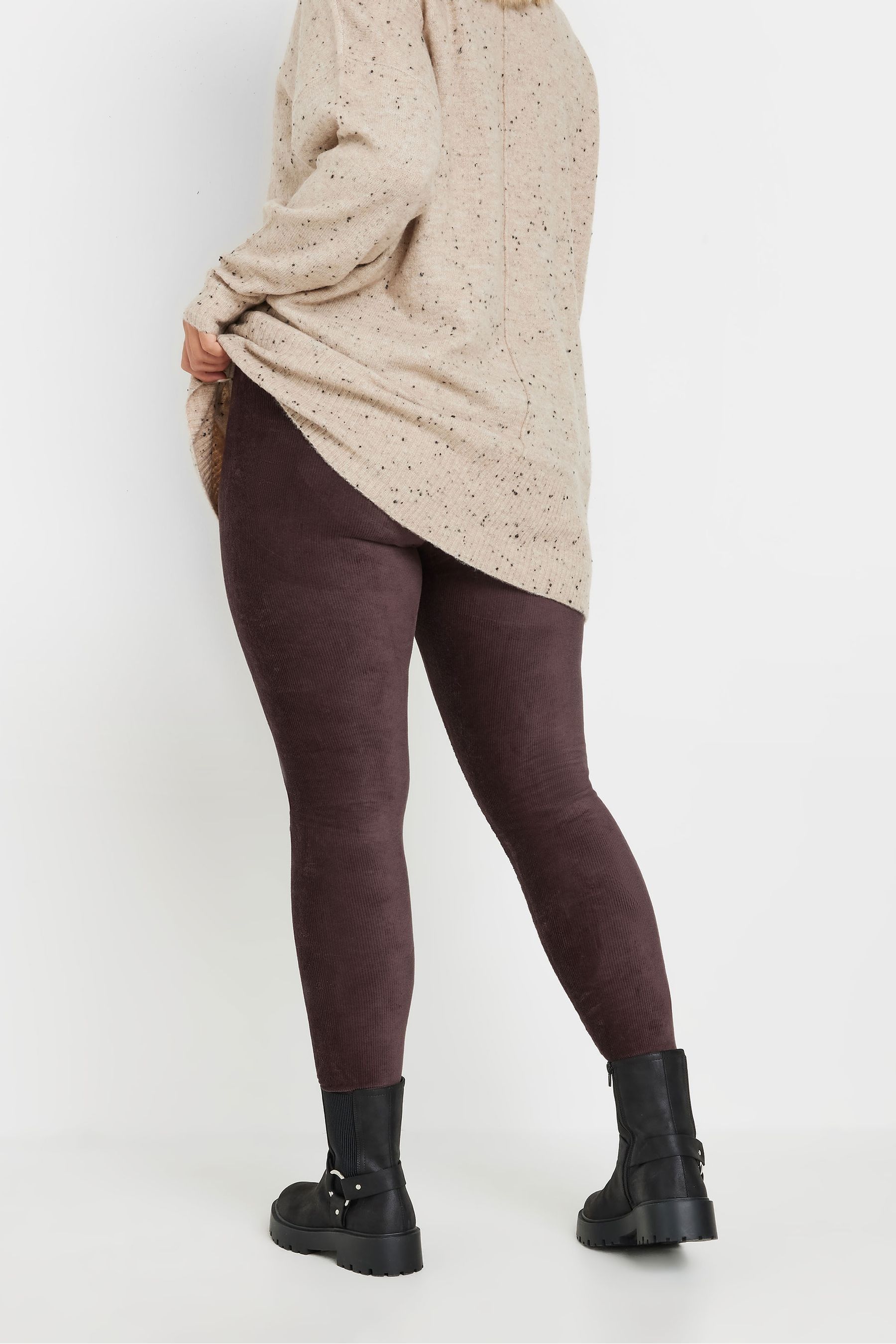 Buy Yours Curve Brown Cord Leggings from the Next UK online shop
