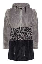 Yours Curve Grey Colour Block Jacket - Image 6 of 6