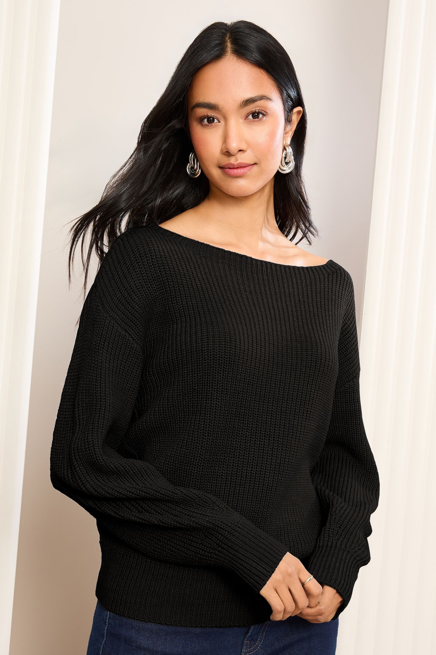 Buy Friends Like These Black Off The Shoulder Jumper from the Next UK online shop