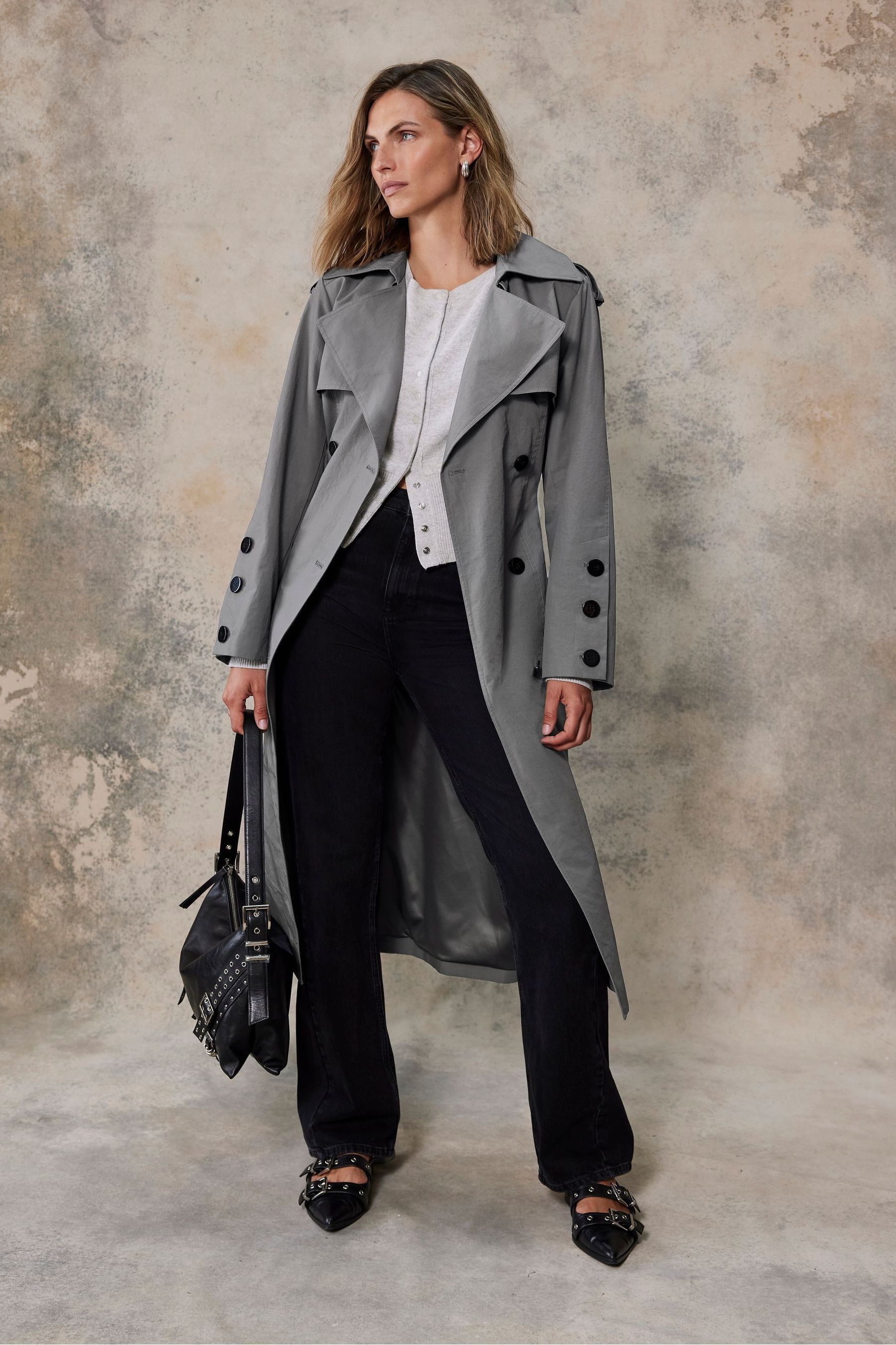 100 cotton trench coat cheap