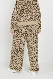 Yours Curve Natural Limited Animal Wide Leg Trousers - Image 3 of 4