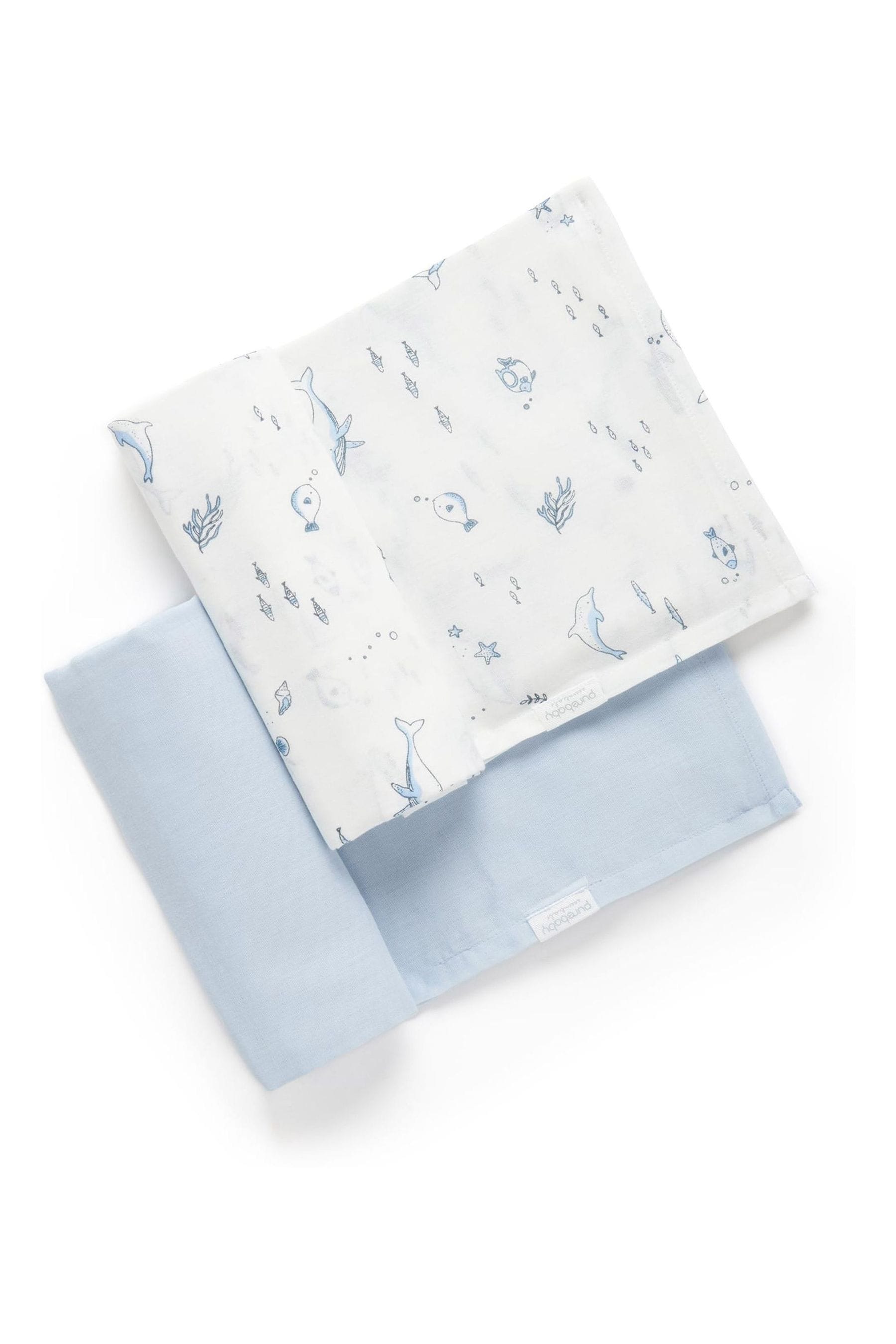 Buy Purebaby Pink 100 Cotton Muslin Wraps 2 Pack from the Next UK online shop