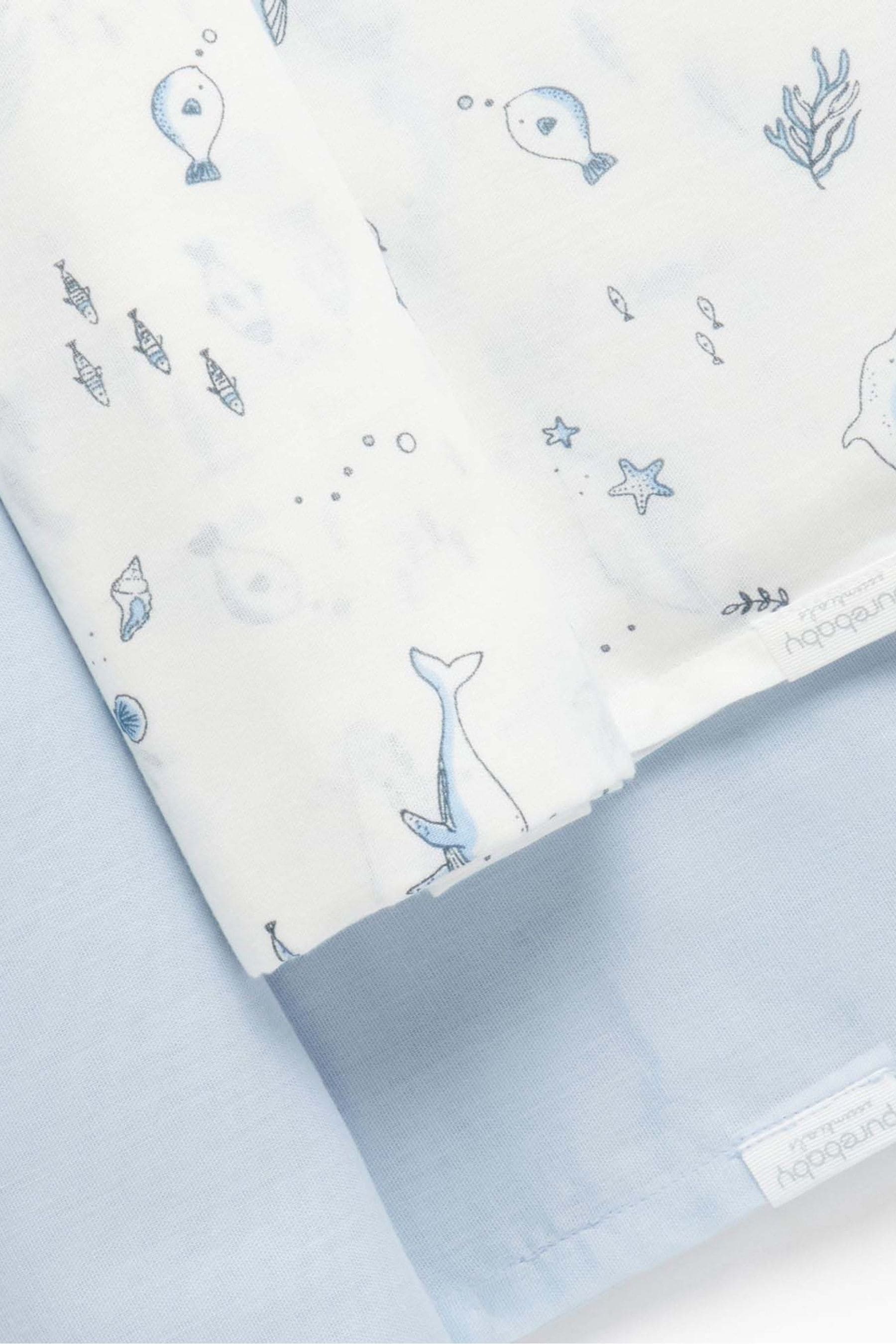 Purebaby Blue Cotton Muslin Wraps 2 Pack firstsize PINK