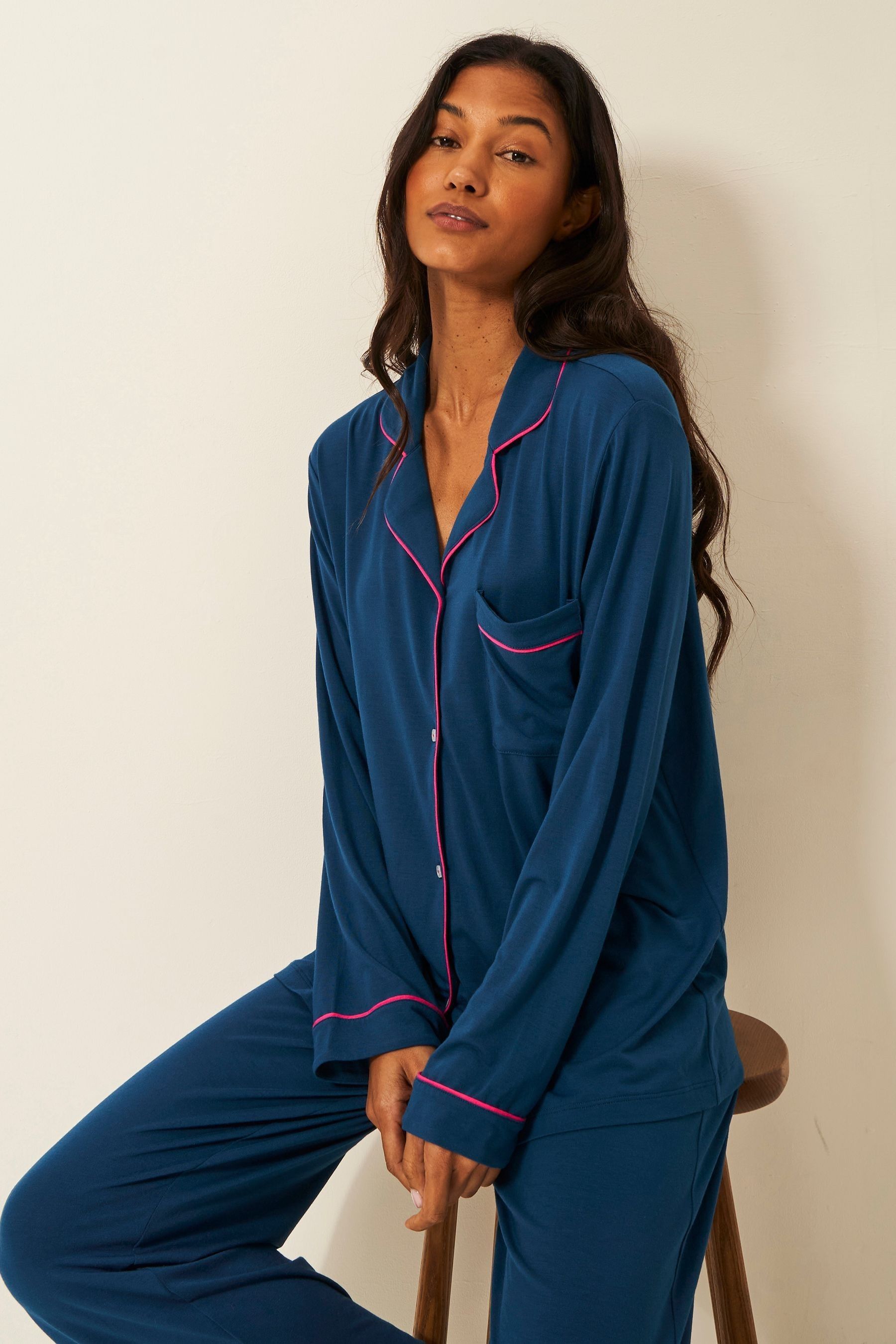 Buy Stripe Stare Long Sleeve Pyjamas Set from Next Ireland