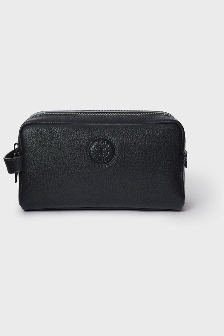 Osprey London The Compass Leather Wash Black Bag - Image 1 of 5