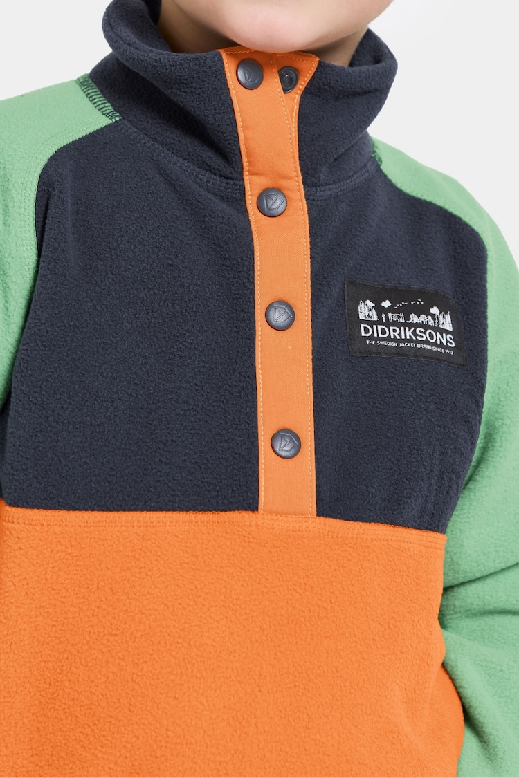 Didriksons Kids Monte Half Button Fleece - Image 4 of 4