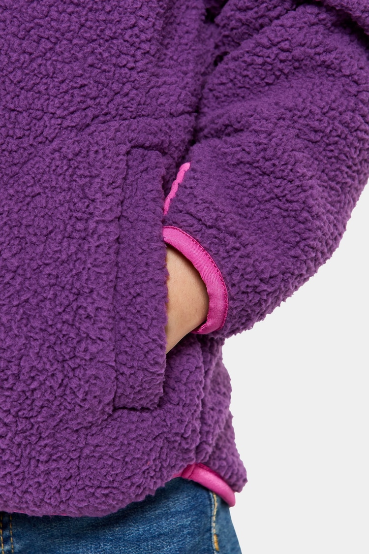 Didriksons Purple Gibbs Full Zip Fleece Sweater - Image 5 of 5