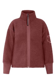 Didriksons Womens Mella Full Zip Brown Fleece - Image 5 of 6