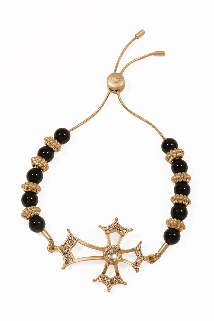 Bibi Bijoux Gold Tone Gothic Revival Friendship Bracelet - Image 1 of 3