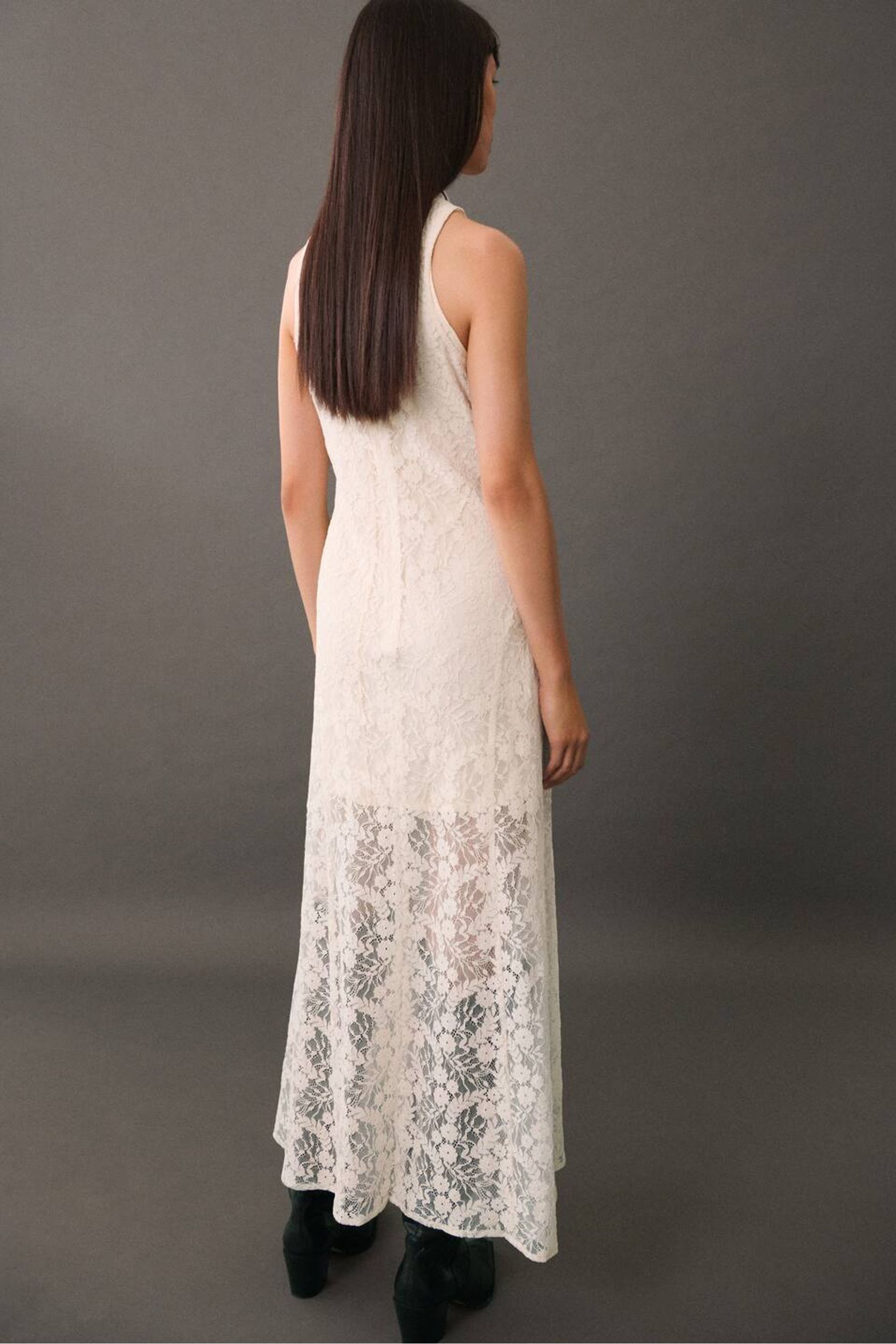 Mango cream dress deals