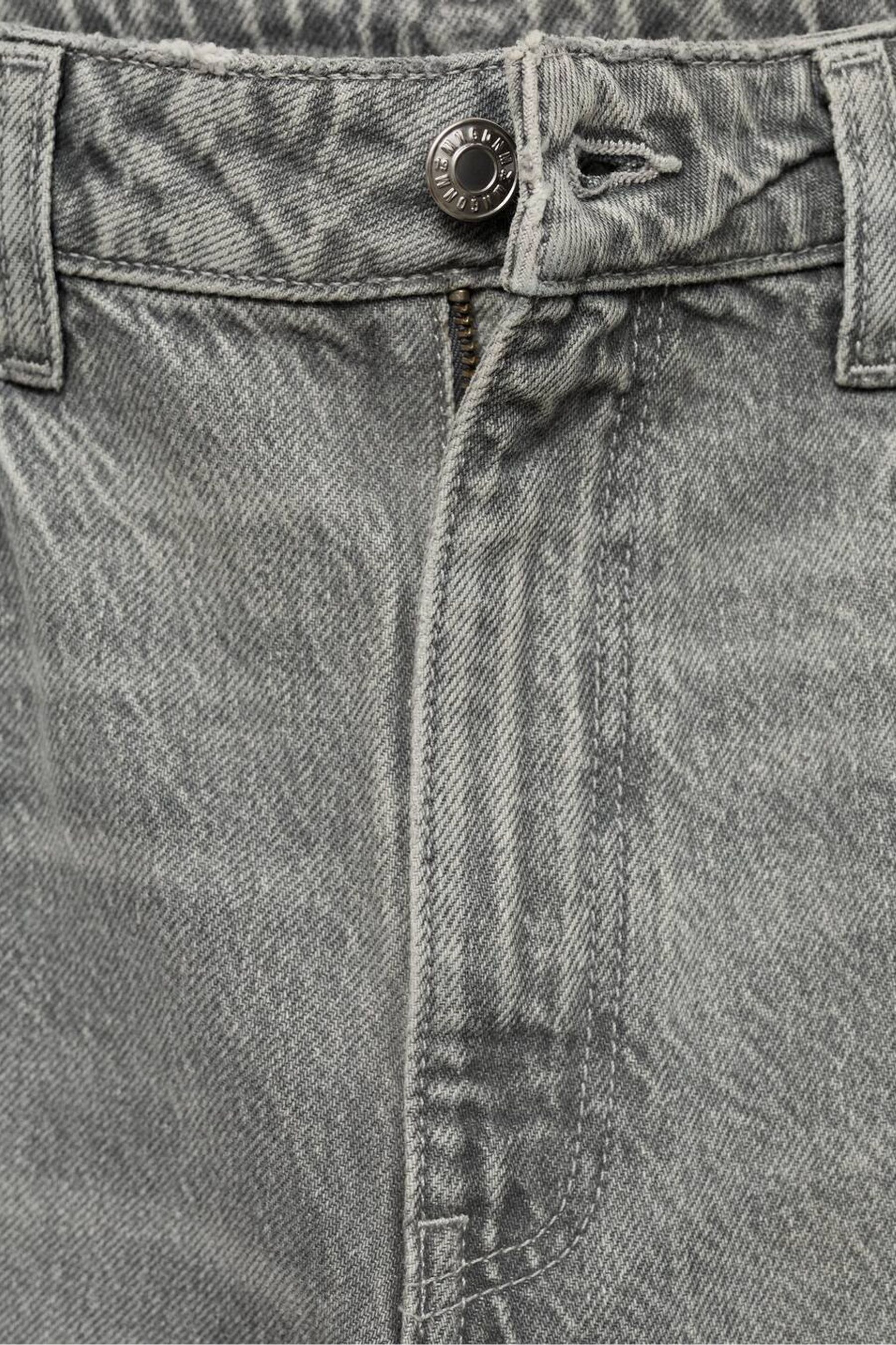 Buy Mango Grey Mom Fit High Waist 100 Cotton Jeans from the Next UK online shop