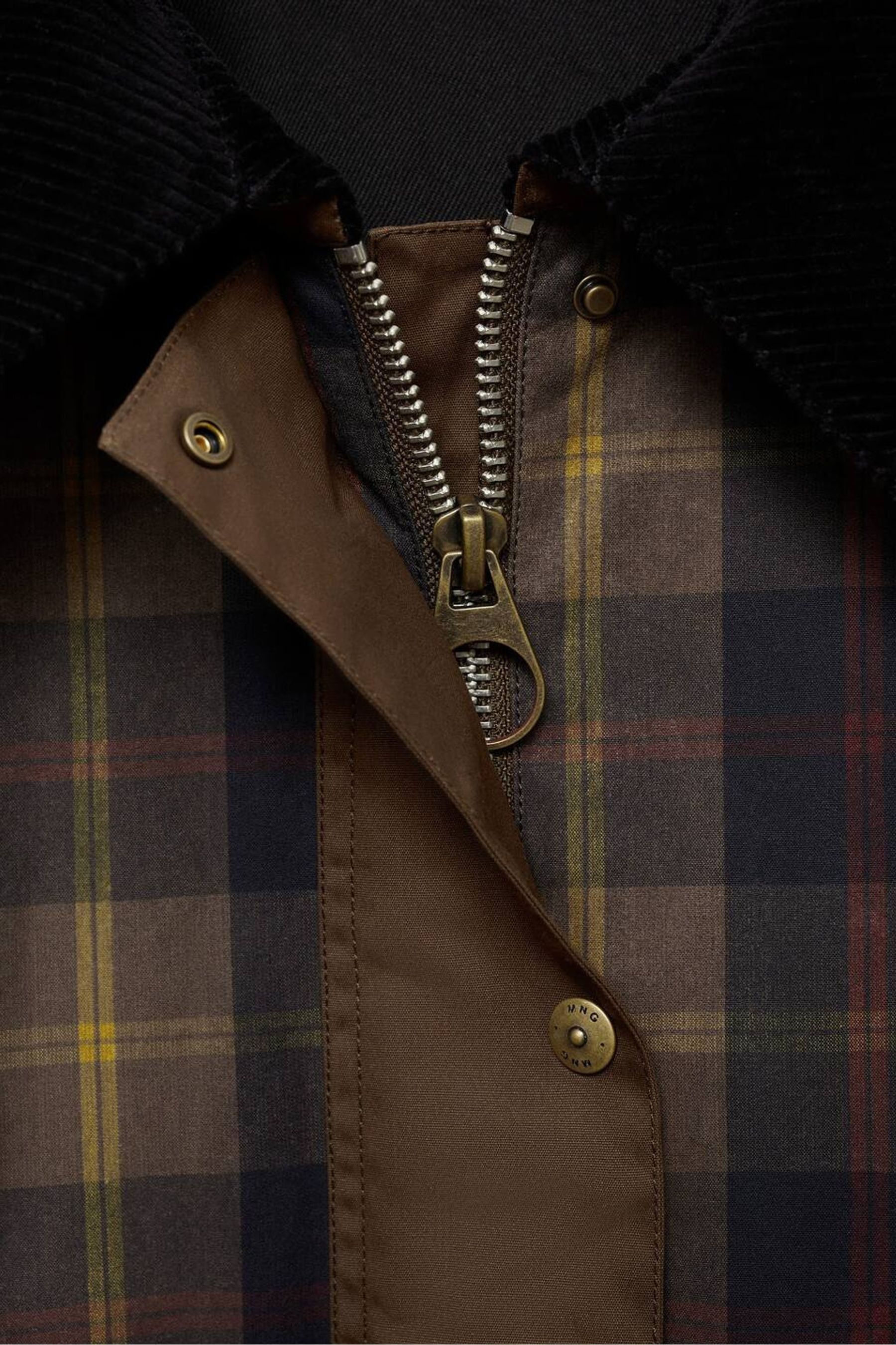 Mango checked jacket clearance
