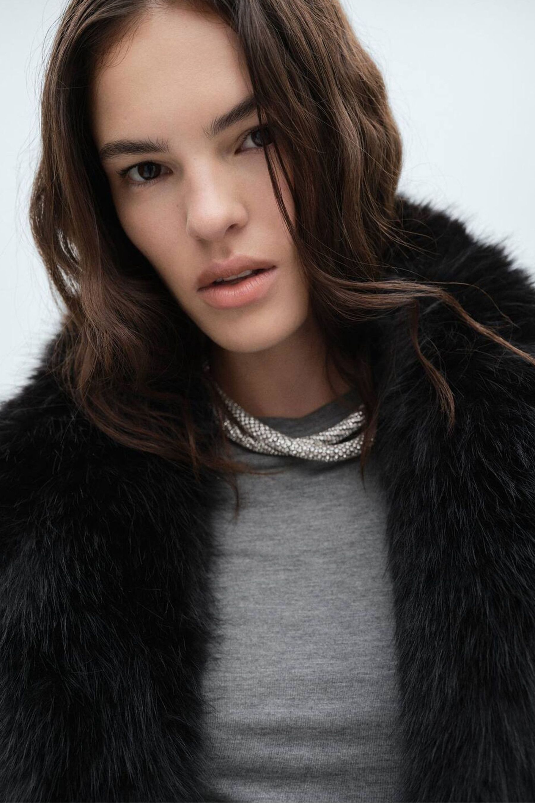 Buy Mango Black Faux Fur Coat from the Next UK online shop