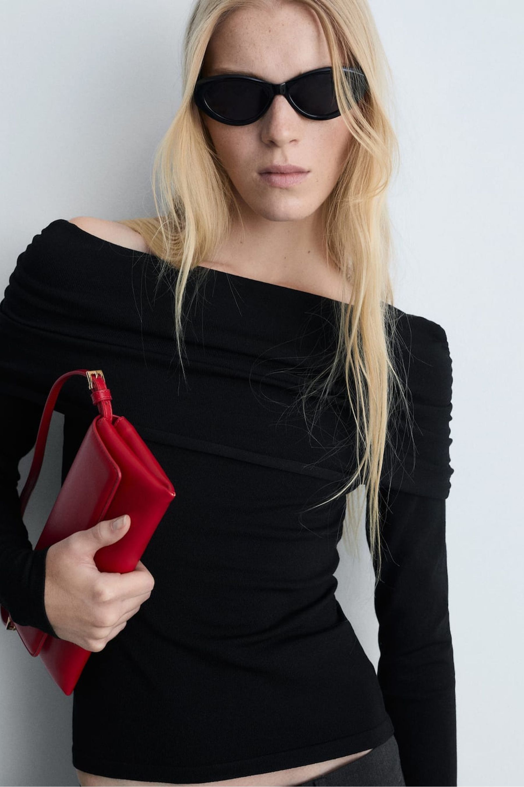 Mango off shoulder top outlet