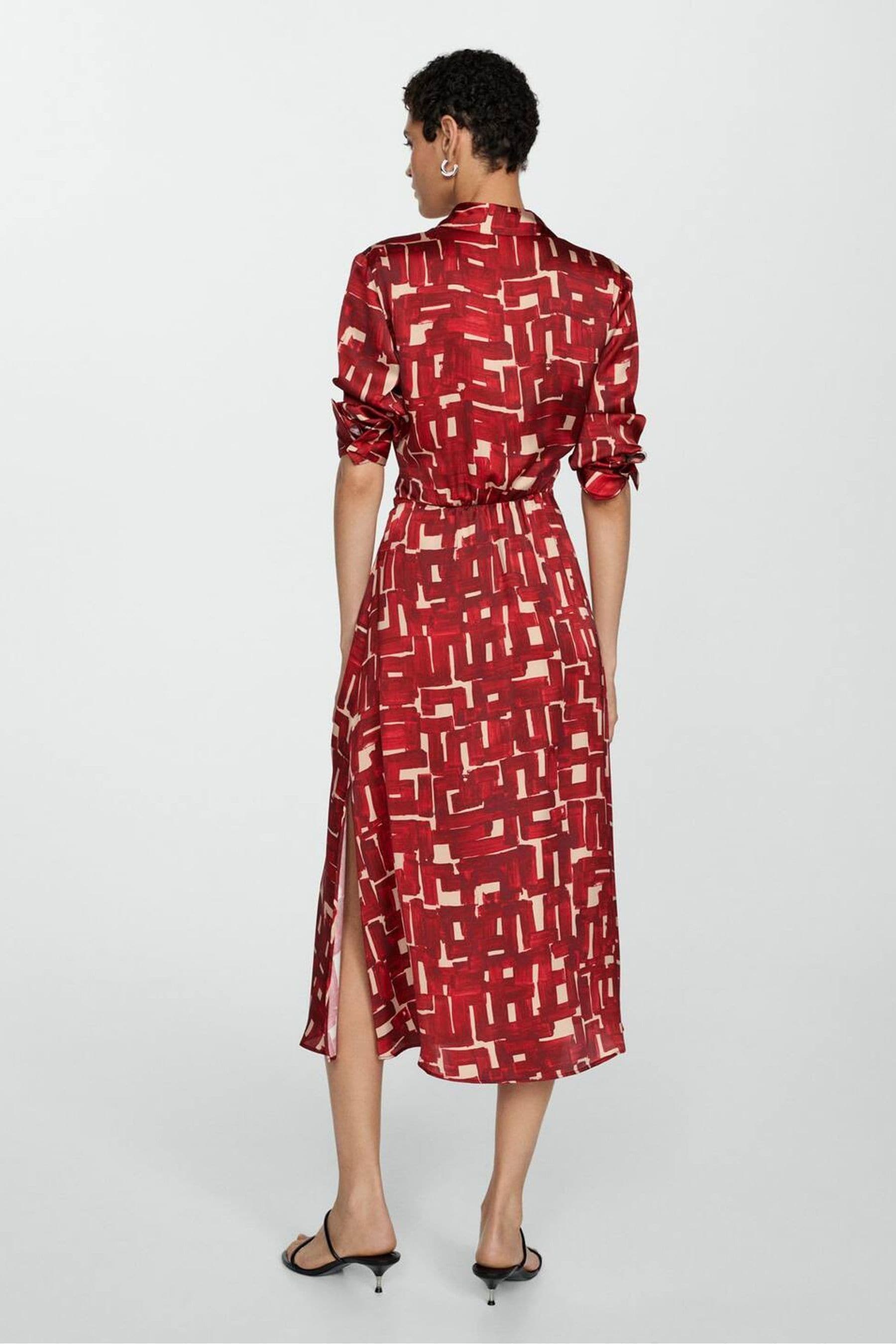 Buy Mango Red Printed Shirt Dress from the Next UK online shop