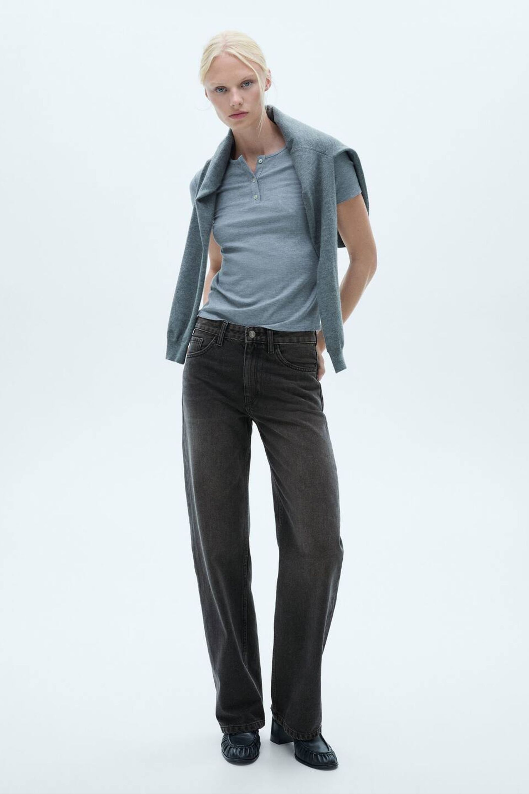 Buy Mango Black Miami Medium Rise Straight Fit 100 Cotton Jeans from the Next UK online shop